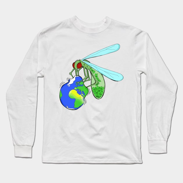 Mosquito Long Sleeve T-Shirt by lucamendieta